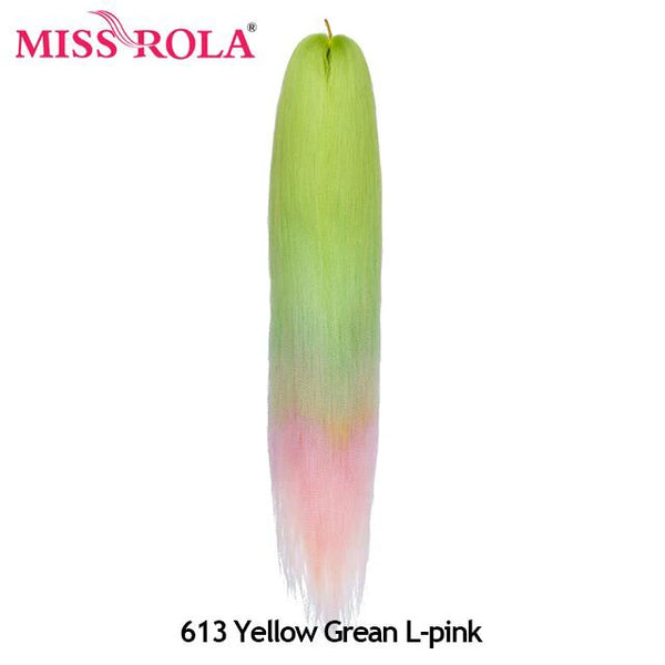Miss Rola Synthetic Kanekalon Yaki Straight Pre Stretched 24 Inches Braids