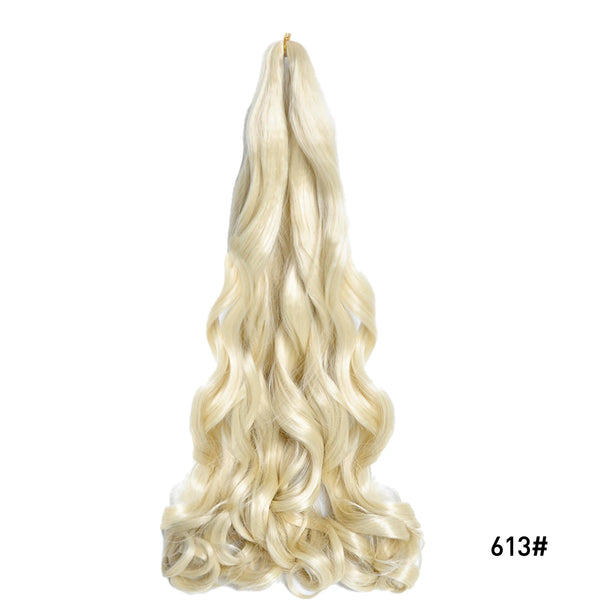 Luoyudu Synthetic Loose Wave French Curls Braiding Hair