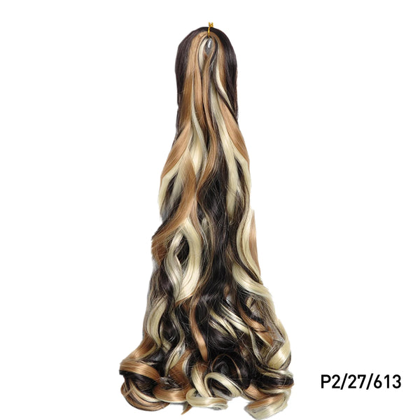 Luoyudu Synthetic Loose Wave French Curls Braiding Hair