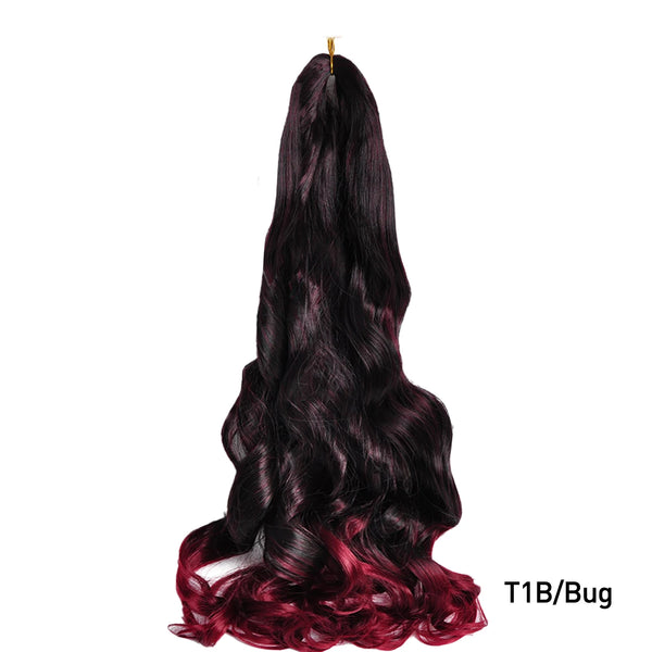 Luoyudu Synthetic Loose Wave French Curls Braiding Hair
