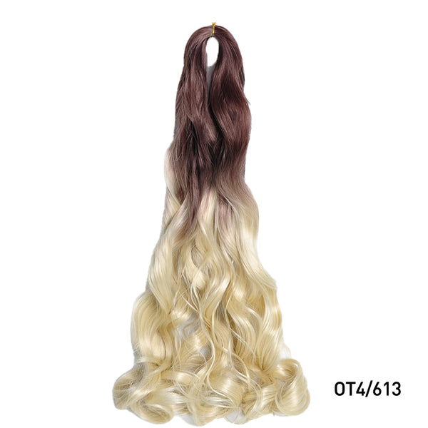 Luoyudu Synthetic Loose Wave French Curls Braiding Hair