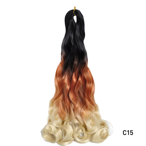 Luoyudu Synthetic Loose Wave French Curls Braiding Hair