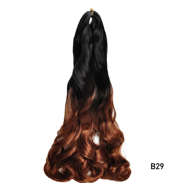 Luoyudu Synthetic Loose Wave French Curls Braiding Hair
