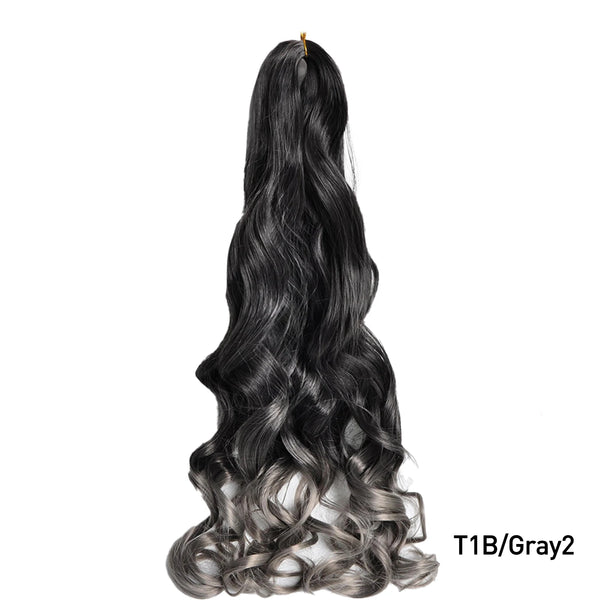 Luoyudu Synthetic Loose Wave French Curls Braiding Hair