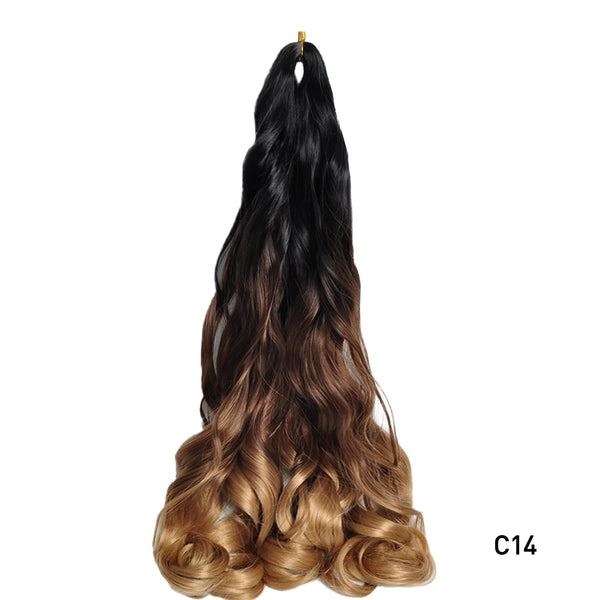 Luoyudu Synthetic Loose Wave French Curls Braiding Hair