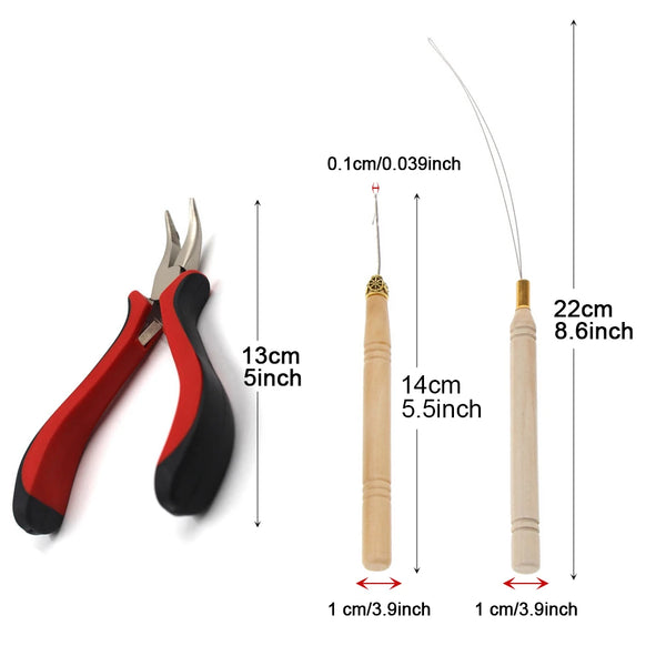 Hair Extensions Tools Kit 500 Pcs