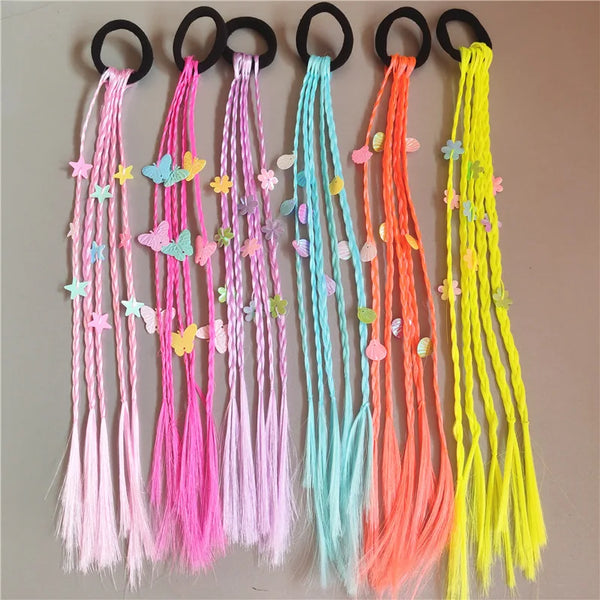 New Girls Colorful Ponytail Rubber Hair Band