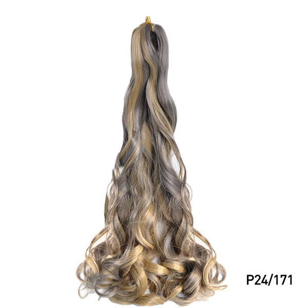 Luoyudu Synthetic Loose Wave French Curls Braiding Hair