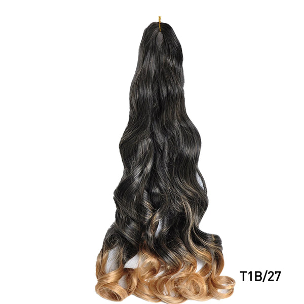 Luoyudu Synthetic Loose Wave French Curls Braiding Hair