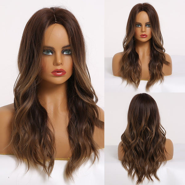 Alan Eaton Synthetic Water Wave Wig with Bangs