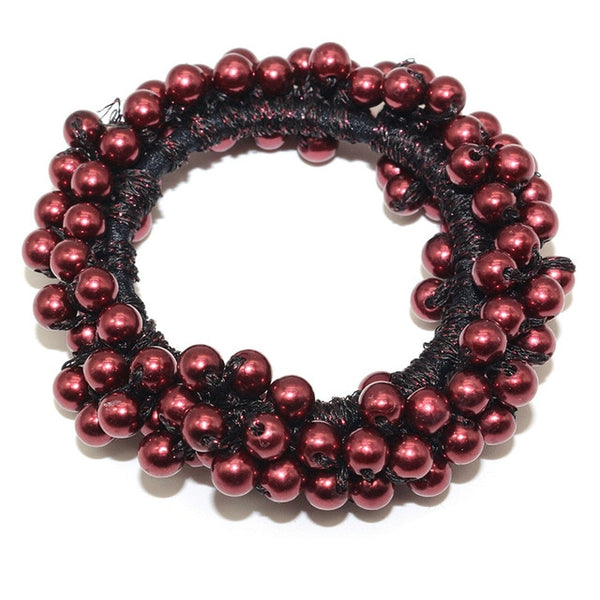 RuoShui Elegant Pearl Ponytail Scrunchie