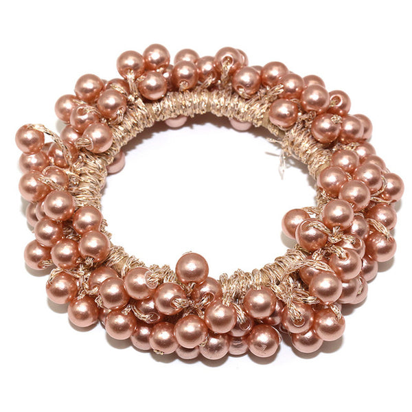 RuoShui Elegant Pearl Ponytail Scrunchie