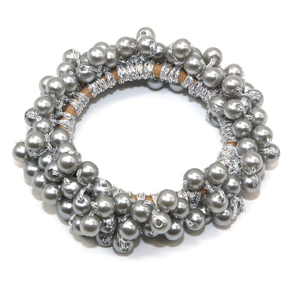 RuoShui Elegant Pearl Ponytail Scrunchie
