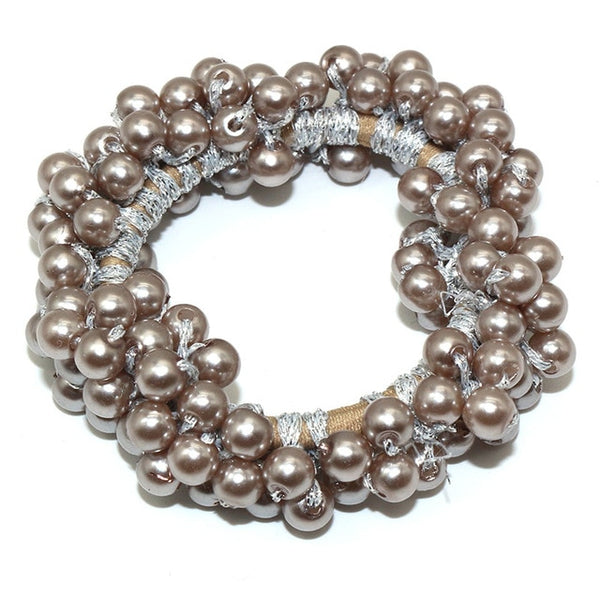 RuoShui Elegant Pearl Ponytail Scrunchie