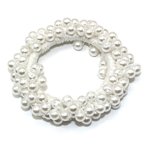 RuoShui Elegant Pearl Ponytail Scrunchie