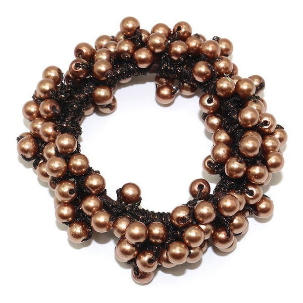 RuoShui Elegant Pearl Ponytail Scrunchie