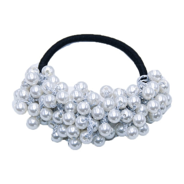 RuoShui Elegant Pearl Ponytail Scrunchie