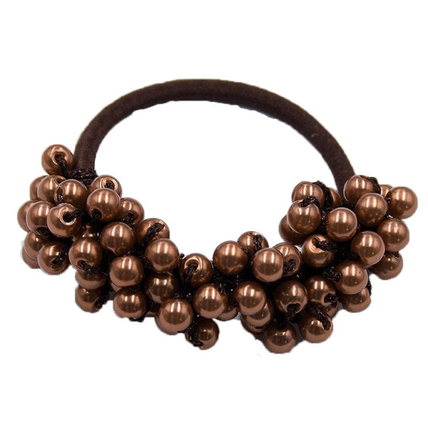 RuoShui Elegant Pearl Ponytail Scrunchie