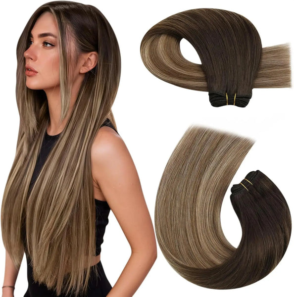 Moresoo Double Wefted Remy Human Hair Bundles