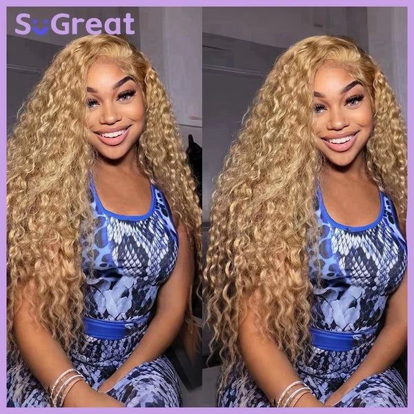SoGreat Brazilian Deep Wave HD Lace Frontal Remy Human Hair Wig