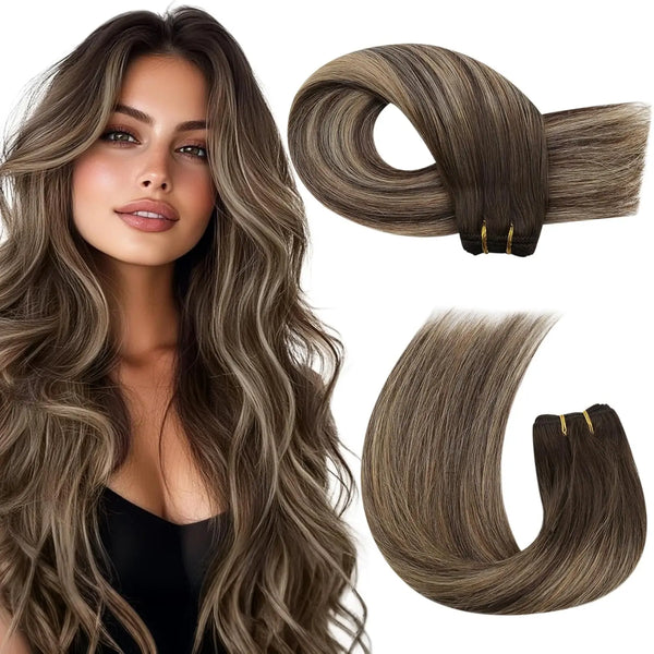 Moresoo Double Wefted Remy Human Hair Bundles