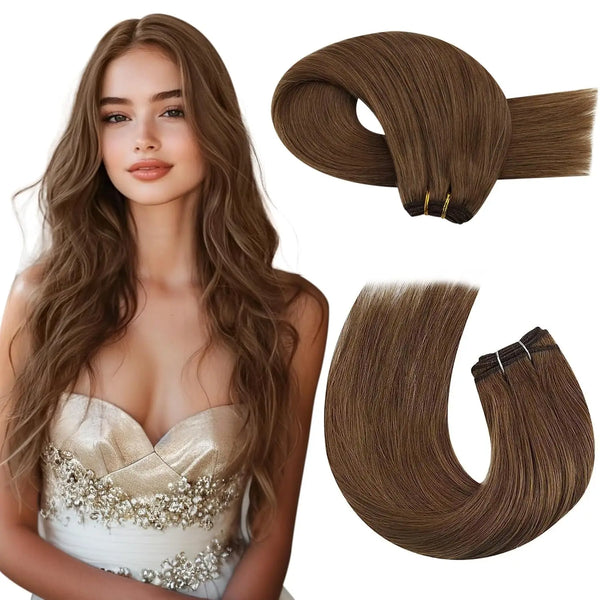 Moresoo Double Wefted Remy Human Hair Bundles