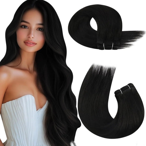 Moresoo Double Wefted Remy Human Hair Bundles