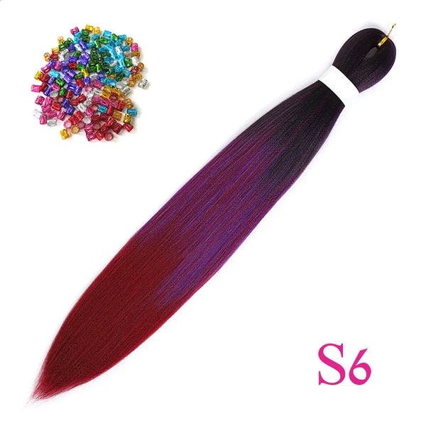 Lihui Synthetic Pre Stretched Yaki Straight Bundles