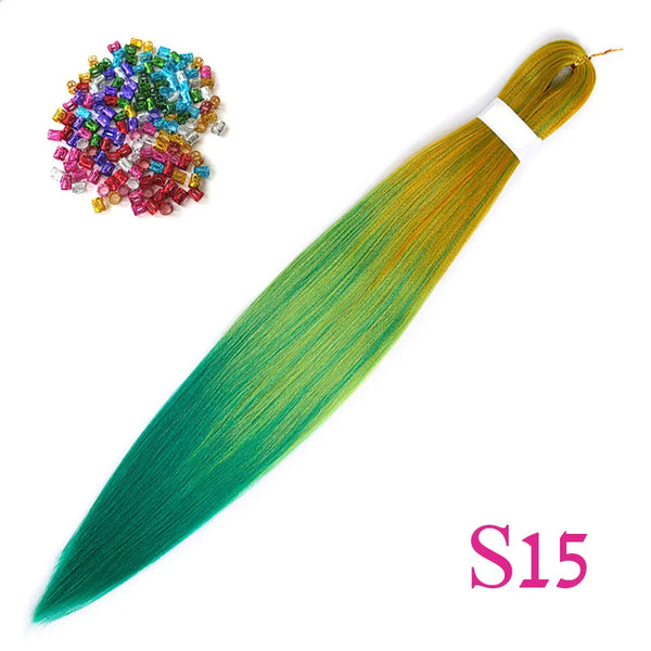 Lihui Synthetic Pre Stretched Yaki Straight Bundles
