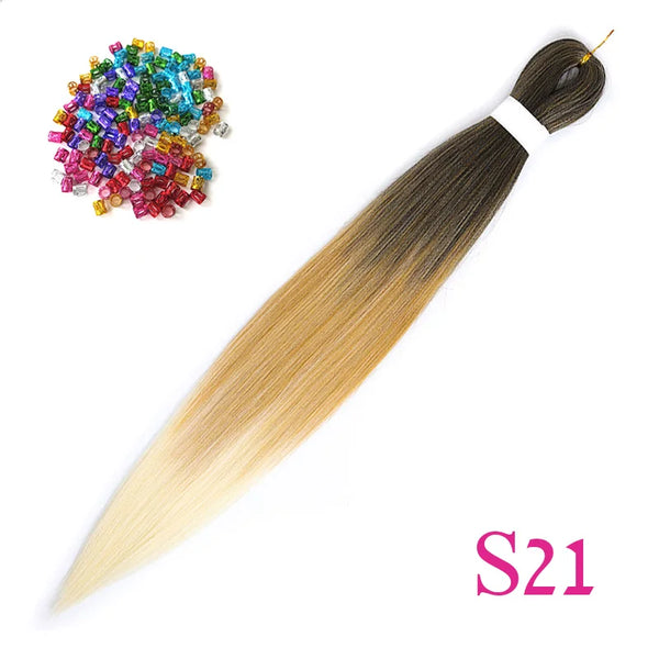 Lihui Synthetic Pre Stretched Yaki Straight Bundles