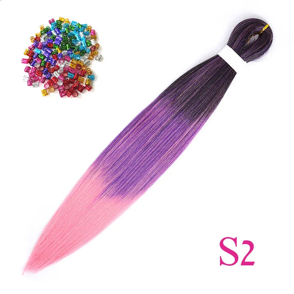 Lihui Synthetic Pre Stretched Yaki Straight Bundles