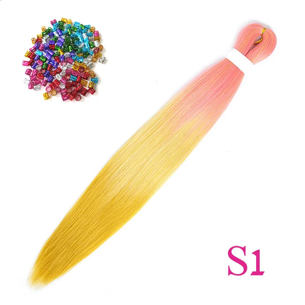 Lihui Synthetic Pre Stretched Yaki Straight Bundles