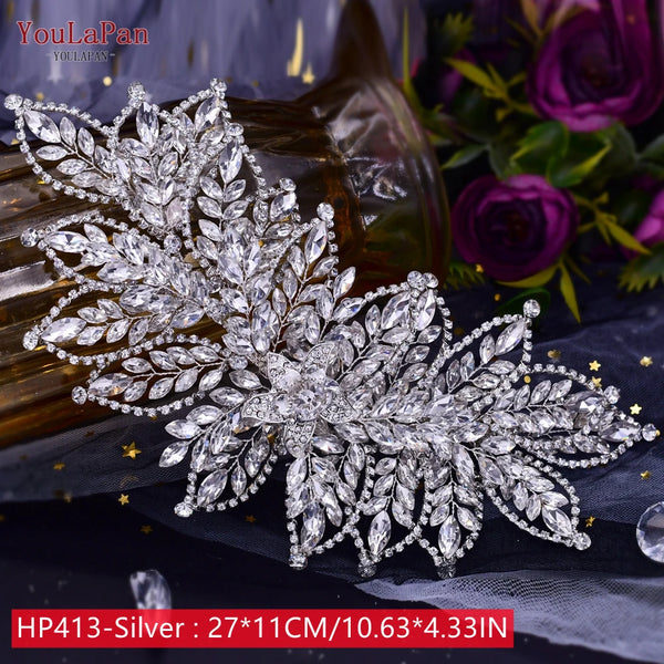 YouLaPan Rhinestone Hair Jewelry