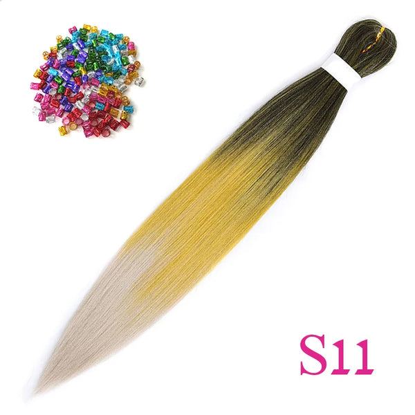 Lihui Synthetic Pre Stretched Yaki Straight Bundles