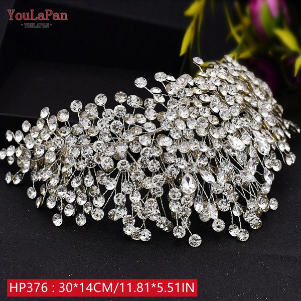 YouLaPan Rhinestone Hair Jewelry