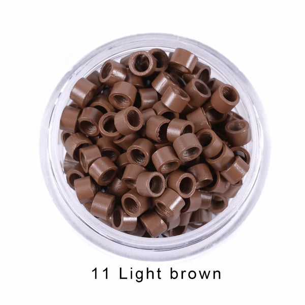 Wasig 1000 Pcs/4.0 mm Hair Extension Micro Links