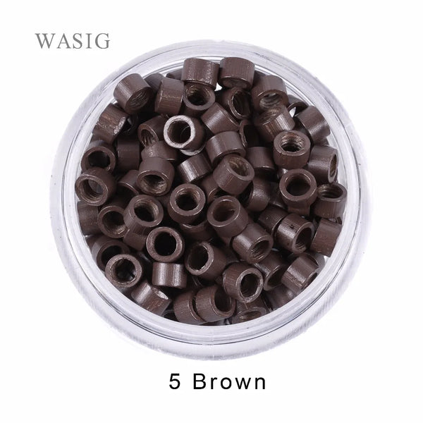 Wasig 1000 Pcs/4.0 mm Hair Extension Micro Links