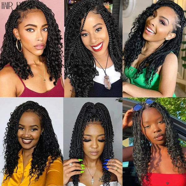 Hair Expo Synthetic Goddess Box Braids Hair Extensions