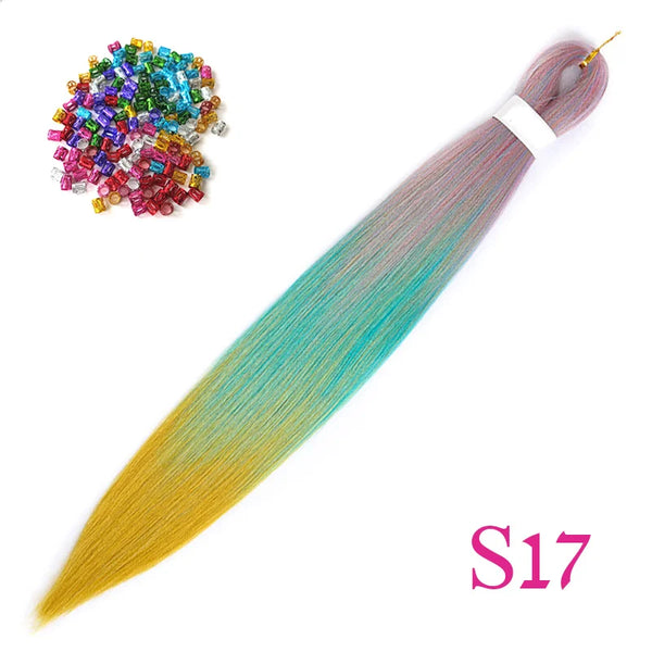 Lihui Synthetic Pre Stretched Yaki Straight Bundles