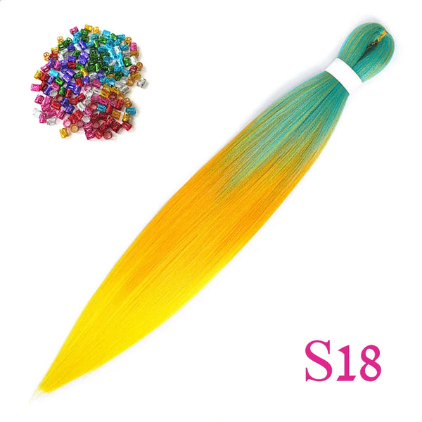 Lihui Synthetic Pre Stretched Yaki Straight Bundles