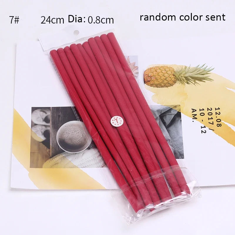 10 Pcs/Set Hair Roller Curling Sticks