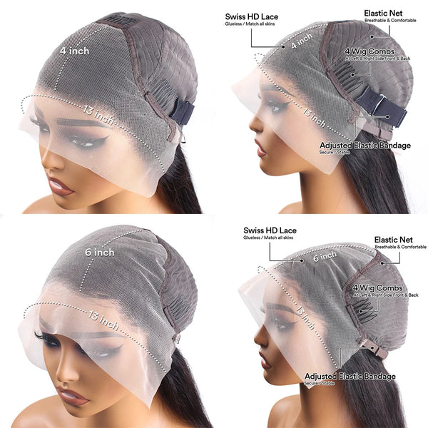 SoGreat Brazilian Deep Wave HD Lace Frontal Remy Human Hair Wig