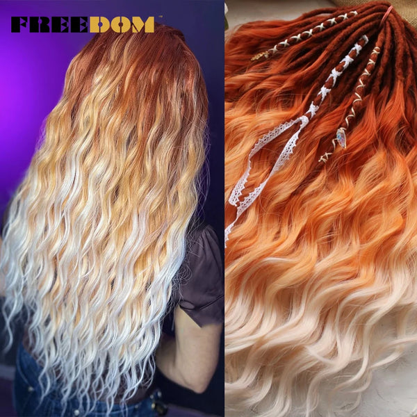 FREEDOM Synthetic Curly Braiding Hair Extensions
