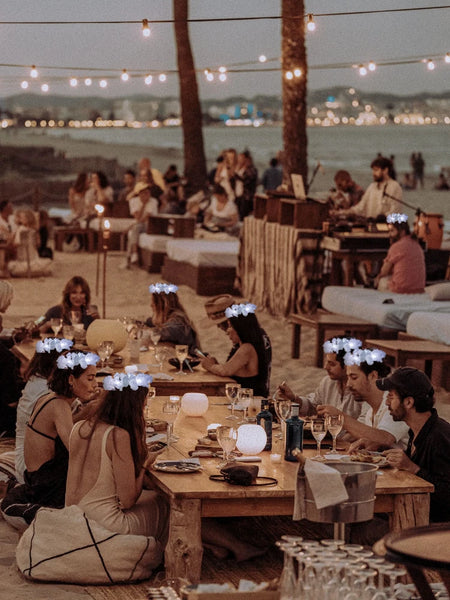 LED Hawaiian Floral Light Up Flower Crown (Bulk Buy)