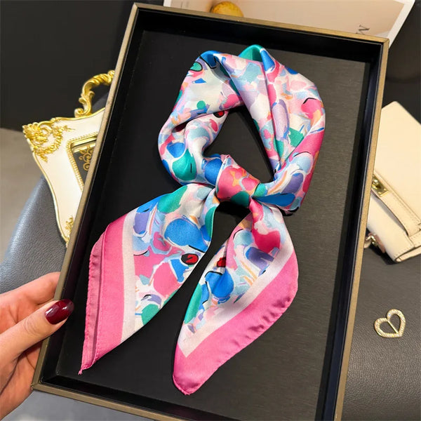 Bohemian Style Print Luxury Silk Scarf