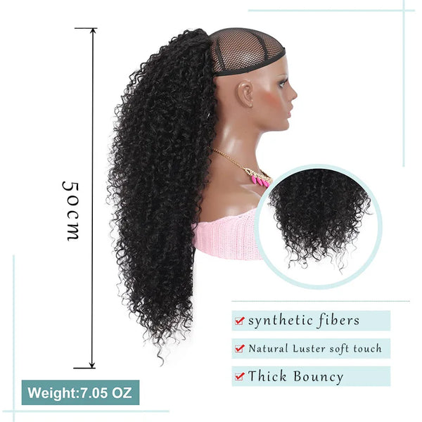 Sylhair Synthetic Drawstring Curly Ponytail Extension