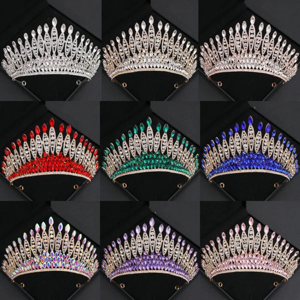 Forseven Baroque Crystal/Rhinestone Tiara