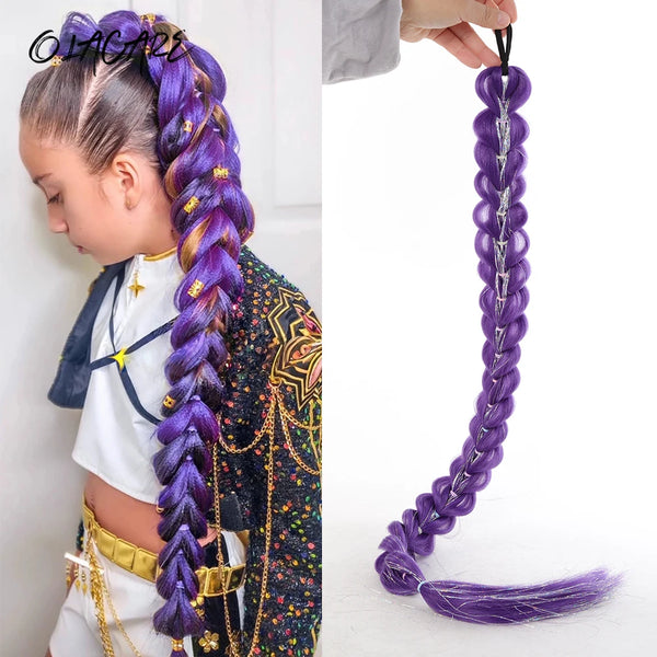 OLACARE 32 Inch Braided Ponytail