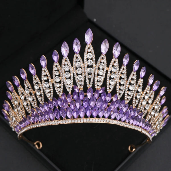Forseven Baroque Crystal/Rhinestone Tiara