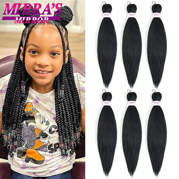 Mirra's Mirror Synthetic Yaki Straight Braiding Hair for Kids